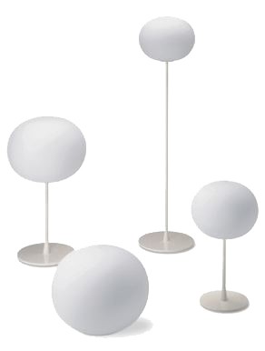 lampe glo ball family flos jasper morrison 